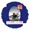 Royal Blue Suede Mat Board for 9x12 Frames - Oval Opening for 7x10 Photos